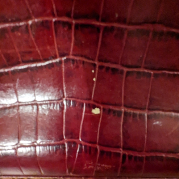 Red/Maroon Aigner Purse - Picture 3 of 7